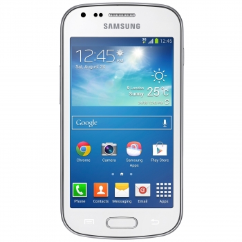 Telefon Mobil Samsung Galaxy Trend Plus S7580 White 4" 480 x 800 Dual Core 1.2GHz memorie interna 4GB Camera Foto 5MPx Android v4.2.2 GT-S7580UWAROM
