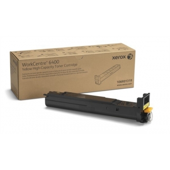 Cartus Toner Xerox 106R01319 Yellow High Capacity 14000 pagini for Xerox WorkCentre 6400S, 6400X