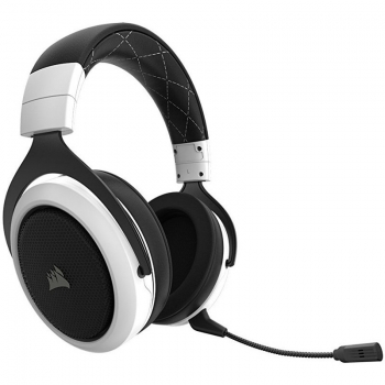 Casti Wireless Corsair Headset HS70 White Sunet 7.1 Noise-canceling Microfon detasabil