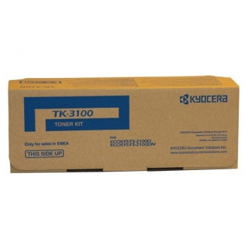 Cartus Toner Kyocera Mita TK-3100 Black 12500 Pagini for Kyocera Mita FS-2100D, FS-2100DN