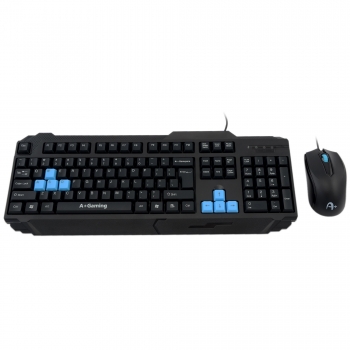 Kit Tastatura+Mouse K1-KANDAON Tastatura Waterproof Gaming Mouse 3 butoane 1000dpi USB black