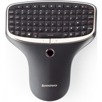 Mini Tastatura Wireless Lenovo N5902A Multimedia Optical TrackPad Iluminata Black 888-011668