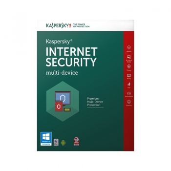 Licenta antivirus retail Kaspersky Internet Security 2017, Nou, 1 AN + 3 luni gratuite - licenta valabila pentru 1 calculator