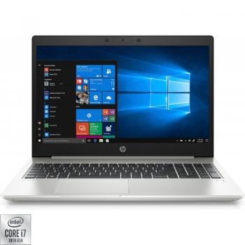 Laptop HP ProBook 450 G7 8VU63EA cu procesor Intel Core i7-10510U pana la 4.30 GHz 16GB 512GB SSD Intel UHD Graphics Windows 10 Pro Silver