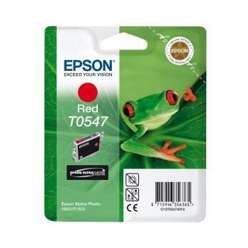 Cartus Cerneala Epson T0547 Red 13ml for Epson Stylus Photo R1800, Stylus Photo R800 C13T05474010