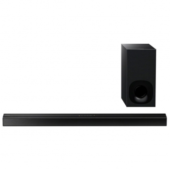 Bara de sunet Sony HT-CT180, 100 W, wireless subwoofer, 2.1 channel, receptie bluetooth cu NFC, ClearAudio+, greutate 2 kg, dimensiuni 90.1 cm x 5.2 cm x 8.4 cm, negru