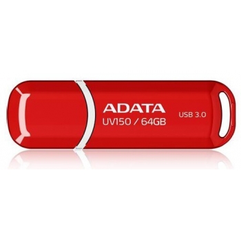 Memorie USB ADATA DashDrive Value UV150 64GB USB 3.0 Red AUV150-64G-RRD