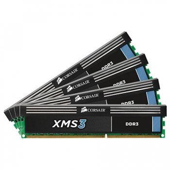 Memorie RAM Corsair Kit 4x4GB DDR3 1600MHz CL9 Radiator XMS3 CMX16GX3M4A1600C9