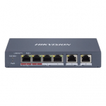 Switch Hikvision 4 porturi PoE 60W SmartManaged DS-3E1106HP-EI