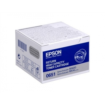 Cartus Toner Epson C13S050651 Black 2200 Pagini for Epson Aculaser M1400, MX14, MX14NF