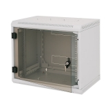19" ONE-SECTIONED RACK 9U/600MM WITH BREAK-OUT HOLE FOR FAN GREY (RBA-09-AS6-CAX-A6)