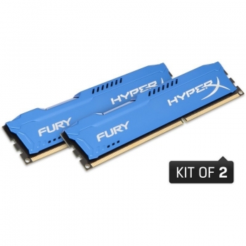 Memorie RAM Kingston HyperX Fury KIT 2x4GB DDR3 1600MHz CL10 HX316C10FK2/8