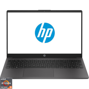 Laptop HP 15.6'' 255 G10, FHD, Procesor AMD Ryzen 5 7530U (16M Cache, up to 4.5 GHz), 16GB DDR4, 512GB SSD, AMD Radeon, Free DOS, Dark Ash Silver 9G1G7ET#ABB