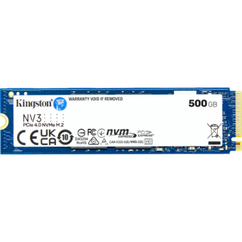 SSD Kingston NV3 500GB PCI Express 4.0 x4 M.2 2280 NVMe SNV3S/500G
