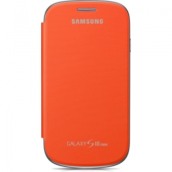 Husa Samsung EFC-1M7FOEGSTD pentru i8190 Galaxy S III Mini Flip Cover Orange