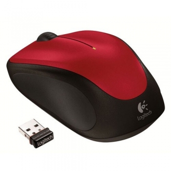 Mouse Wireless Logitech M235 Optic 3 Butoane 1000dpi Black/Red 910-002497