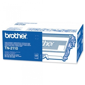 Cartus Toner Brother TN2110 Black 1500 Pagini for Brother DCP-7030, DCP-7040, DCP-7045N, HL-2140, HL-2150N, HL-2170W, MFC-7320, MFC-7440N, MFC-7840W