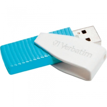 Memorie USB Verbatim Store n Go Swivel 8GB USB 2.0 Caribbean Blue 49812