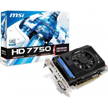 Placa Video MSI AMD Radeon HD 7750 OC v2 1GB GDDR5 128bit PCI-E x16 3.0 HDMI DVI DisplayPort R7750-PMD1GD5/OC V2