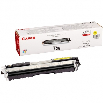 Cartus Toner Canon CRG-729Y Yellow 1000 Pagini for LBP 7018C CR4367B002AA