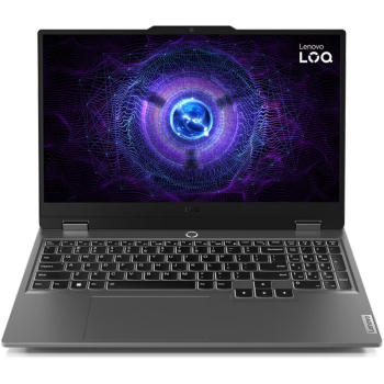 Laptop Lenovo Gaming 15.6'' LOQ 15IRX9, FHD IPS 144Hz, Procesor Intel Core i5-13450HX (20M Cache, up to 4.60 GHz), 16GB DDR5, 1TB SSD, GeForce RTX 4050 6GB, No OS, Luna Grey 83DV005PRM