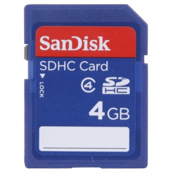 Card Memorie SDHC SanDisk 4GB Clasa 4 SDSDB-004G-B35