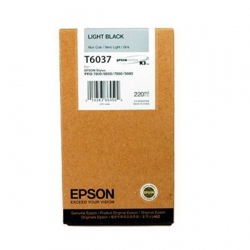 Cartus Cerneala Epson T6037 Light Black 220ml for Stylus Pro 7800, Stylus Pro 7880, Stylus Pro 9800, Stylus Pro 9880 C13T603700