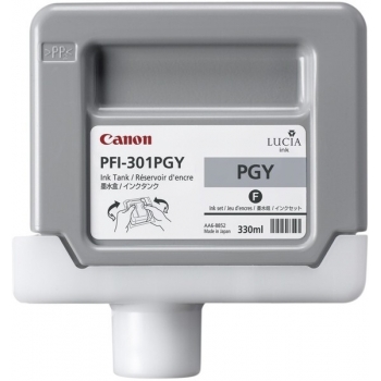 Pigment Ink Tank Canon PFI-301PGY Photo Grey 330ml for iPF 8000, iPF 9000 CF1496B001AA