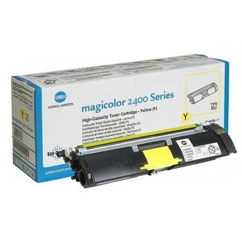 Cartus Toner Konica Minolta A00W132 Yellow 4500 pagini for Minolta Magicolor 2400W, 2430DL, 2450, 2450D, 2450DX, 2480MF, 2490MF, 2500W, 2530DL, 2550, 2550DN, 2550N, 2590MF