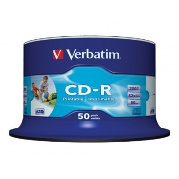 CD-R Verbatim 700MB 48X printabil 50 bucati 43309