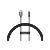 CABLU alimentare si date Baseus Superior SUPERVOOC, Fast Charging Data Cable pt. smartphone, USB la USB Type-C, 65W, 1m, negru CAYS000901