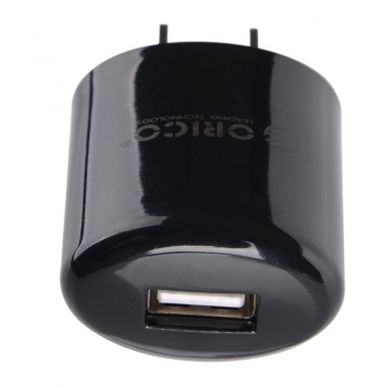 Orico DCX-1U Black USB Wall Charger, incarcator USB pentru dispozitive mobile (tablete, telefoane mobile, etc.), iesiri: 5V1A x 1, dimensiuni: 38 x 36 x 25mm, greutate: 80g