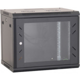 Cabinet metalic de perete 19, tip rack wallmount, 9U 600x600 mm, Eco Xcab Negru WM6609.9004
