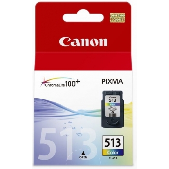 Cartus Cerneala Canon CL-513 Color 350 Pagini for Canon Pixma IP2700, MP240, MP250, MP260, MP270, MP280, MP480, MP490, MP495, MX320, MX330, MX340, MX350, MX410, MX420 BS2971B001AA