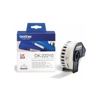 Banda Continua Hartie Brother DK22210 Dimensiune 29mm x 30.48m black on white