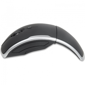 Mouse Wireless Ednet Curve optic 3 butoane 1600dpi USB black 81170