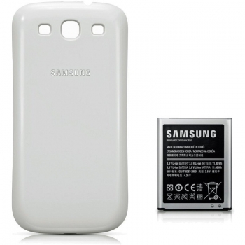 Baterie telefon Samsung EB-K1G6UWUGSTD 3000mAh + Capac acumulator Alb pentru Galaxy S III i9300