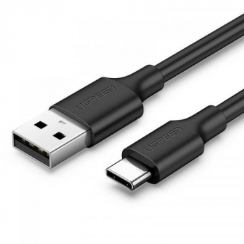 CABLU alimentare si date Ugreen, US287, Fast Charging Data Cable pt. smartphone, USB la USB Type-C 3A, nickel plating, PVC, 1m, negru 60116