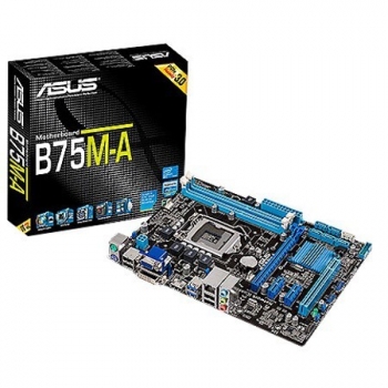 Placa de baza Asus B75M-A Socket 1155 Chipset Intel B75 2x DIMM DDR3 1x PCI-E x16 3.0 2x PCI-E x1 1x PCI HDMI DVI VGA mATX