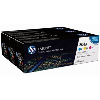 Pachet Cartus Toner HP Nr. 304A C/M/Y 3x2800 Pagini for Laserjet Pro CP2025, CM2320mfp CF372AM