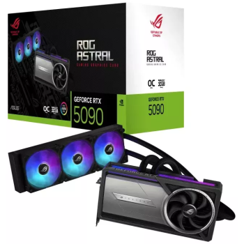 Placa video ASUS GeForce RTX 5090 ROG ASTRAL LC OC 32GB GDDR7 512-bit DLSS 4.0 ROG-ASTRAL-LC-RTX5090-O32G-GAMING