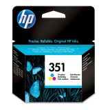Cartus Cerneala HP Nr. 351 Color Vivera Inks 170 Pagini for Deskjet D4260, D4280, D4360, Photosmart C4480, C4580, OfficeJet J5780, Photosmart C4280 AIO, OfficeJet J6140, Photosmart C5200, C5280 AIO, D5360 CB337EE
