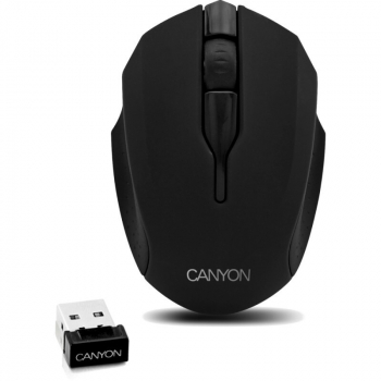Mouse Wireless Canyon CNR-FMSOW01 Optic 3 Butoane 1600dpi USB Black