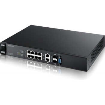 Switch 8 port, Gigabit, 2 x Gigabit Dual personality port(SFP/RJ45), Managed, Layer 2, Rackmount,fanless, 16K Mac Addresses