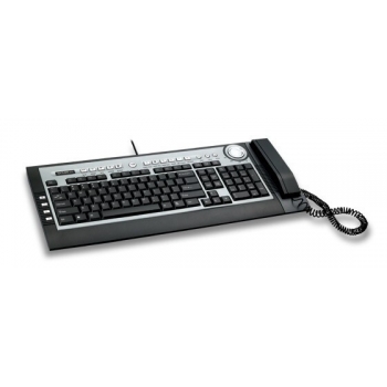 Tastatura Delux DLK-5200U Slim Multimedia Telefon MSN & Skype USB Silver&Black