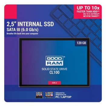 SSD Goodram CL100 G2 120GB SATA3 2.5" SSDPR-CL100-120-G2