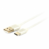 Cablu de date Gembird, USB - USB-C, 1.8m, Silver, CCB-MUSB2B-AMCM-6-S