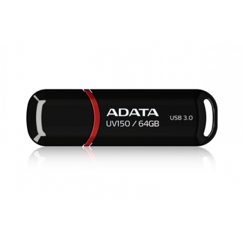 Memorie USB ADATA DashDrive Value UV150 64GB USB 3.0 Black AUV150-64G-RBK