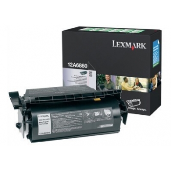 Cartus Toner Lexmark 12A6860 Black Capacitate 10000 pagini for T620, T620DN, T620N, T622, T622DN, T622N