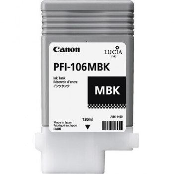 Pigment Ink Tank Canon PFI-106MBK Matte Black 130ml for iPF6400, iPF6450 CF6620B001AA